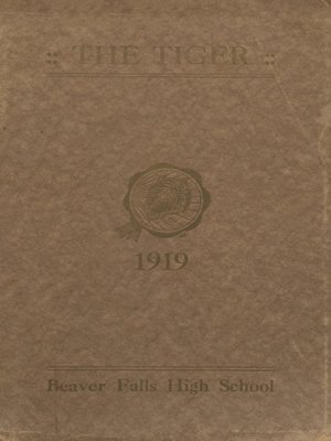 cover image of Big Beaver Falls Area High School--The Tiger--1919